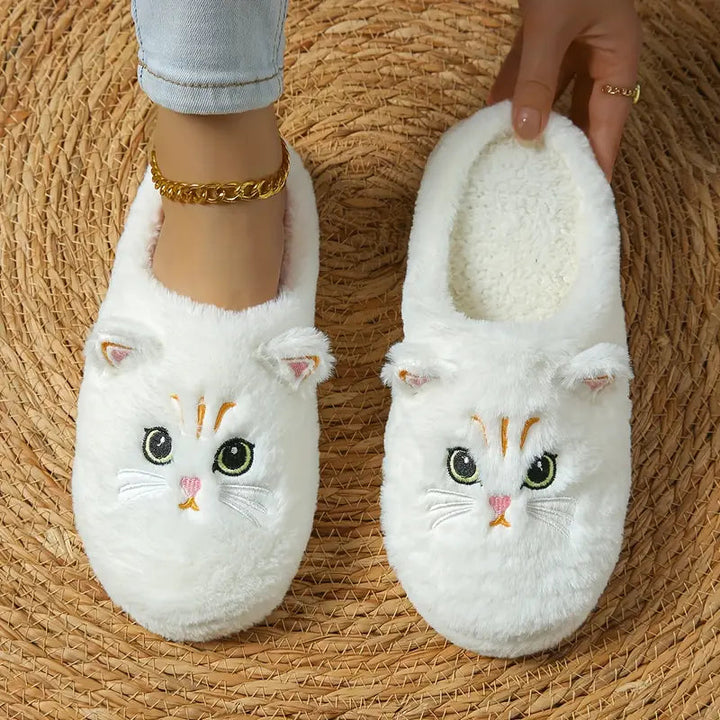 Pheline - Zapatillas Con Bonito Estampado De Gatos