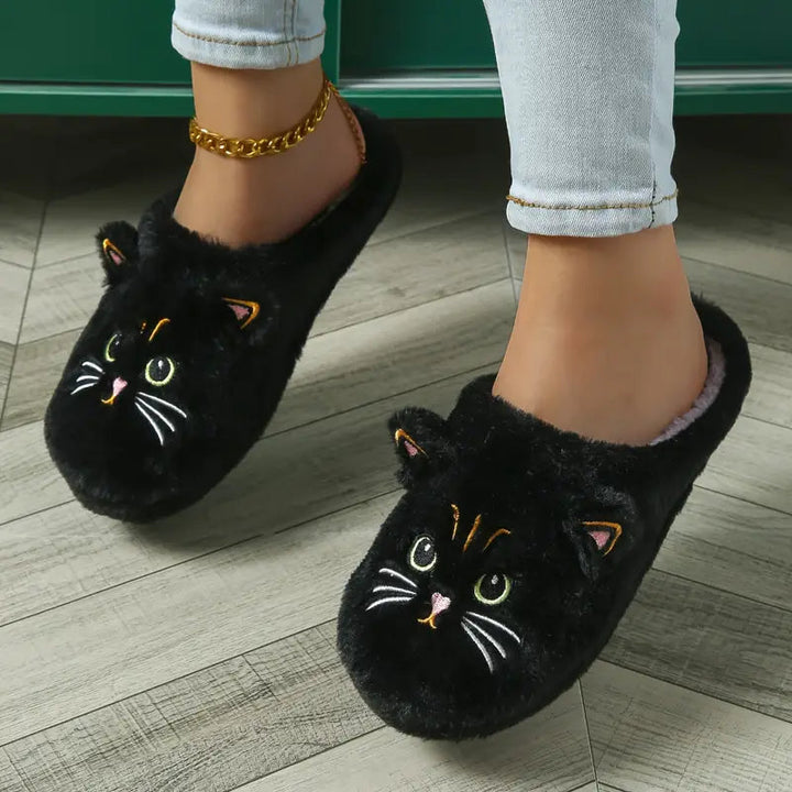Pheline - Zapatillas Con Bonito Estampado De Gatos