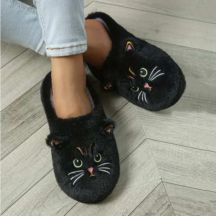 Pheline - Zapatillas Con Bonito Estampado De Gatos