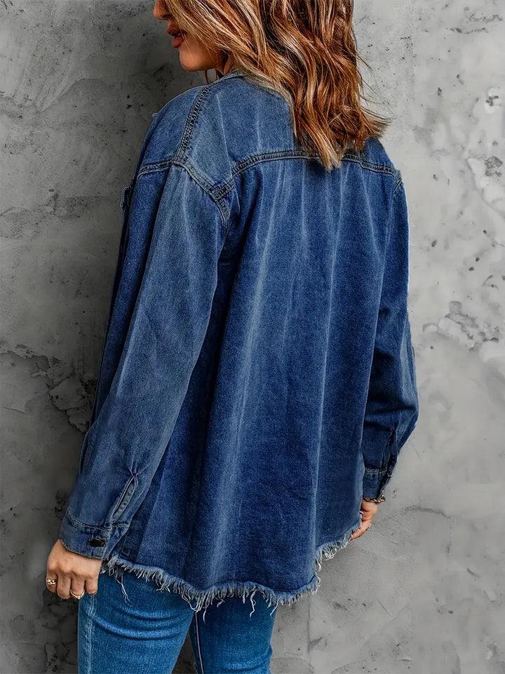 Malika - Chaqueta Vaquera De Manga Larga