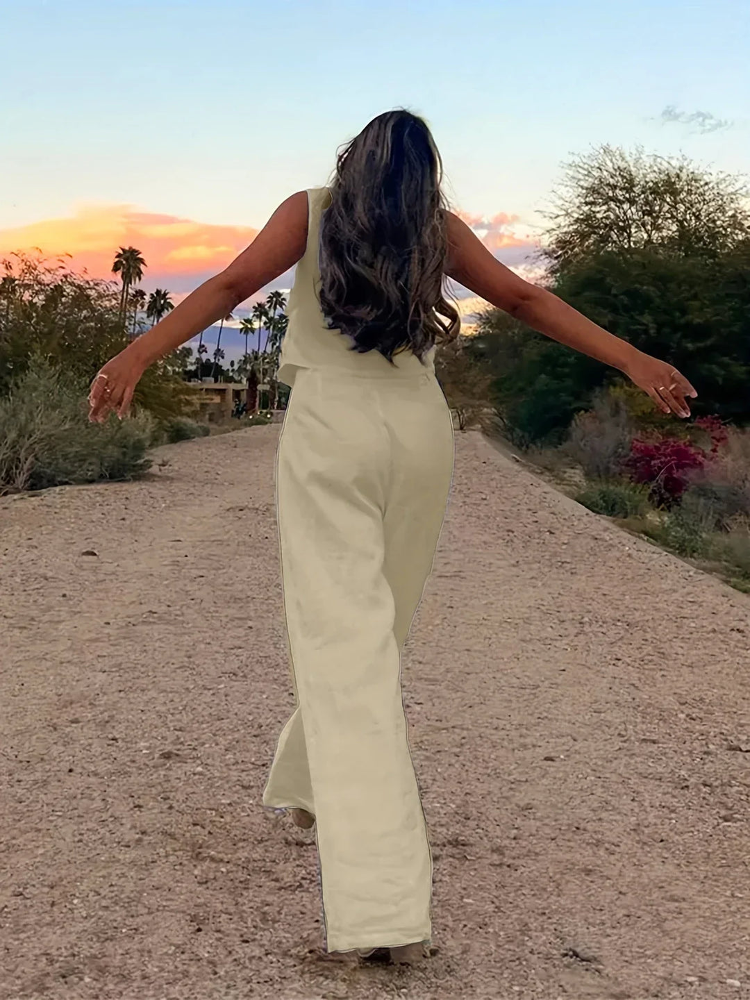 Jorja - Elegante Conjunto De Dos Pezas Sin Mangas