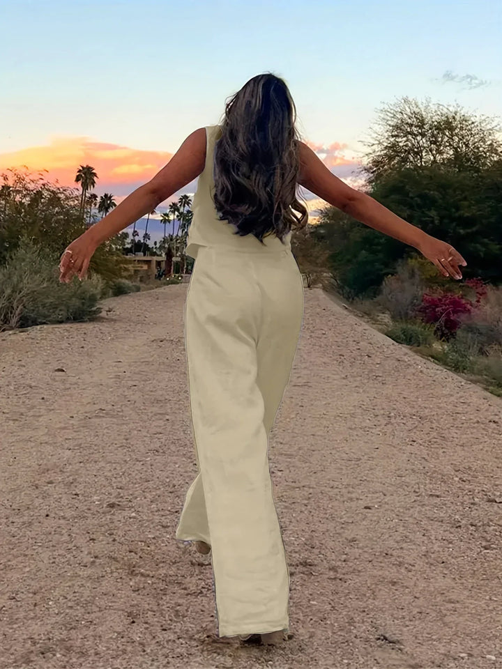 Jorja - Elegante Conjunto De Dos Pezas Sin Mangas
