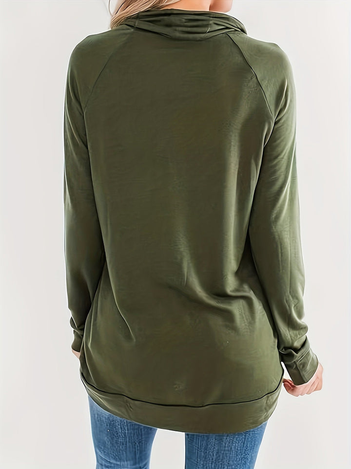 Tansholpan - Jersey De Cuello Alto Manga Larga Y Capucha