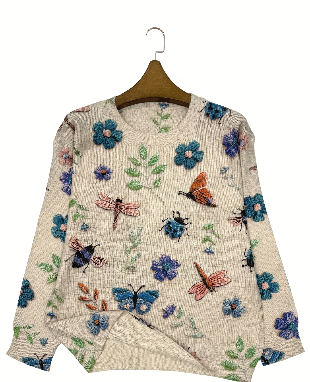 Lesa - Jersey Con Estampado Floral Y De Insectos