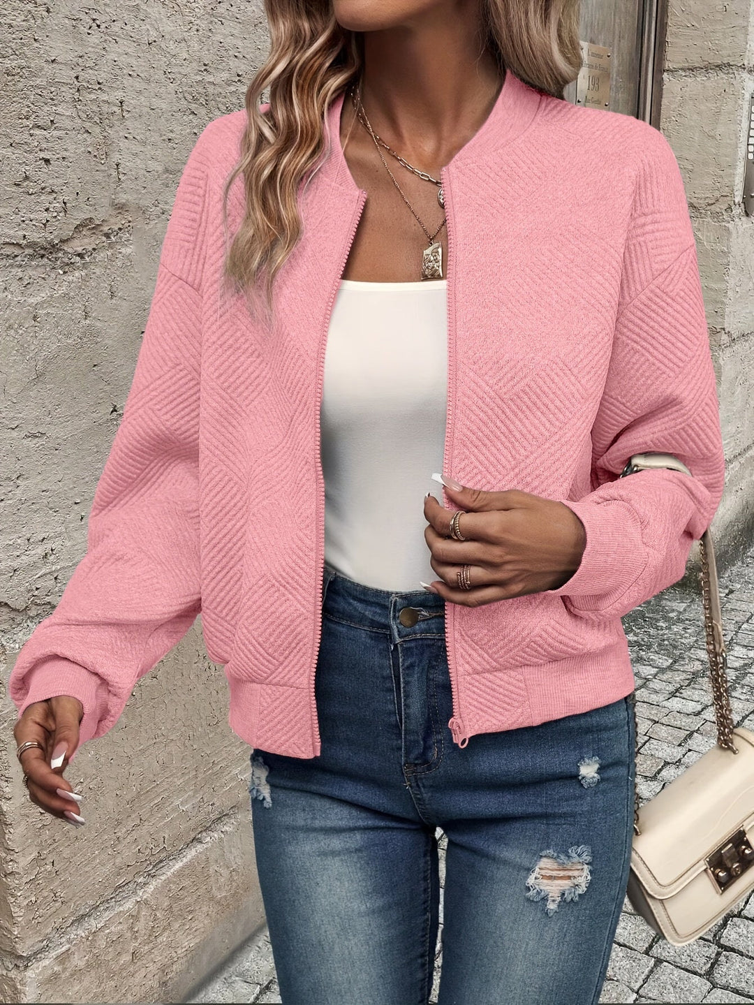 Jemma - Chaqueta De Manga Larga Con Cremallera