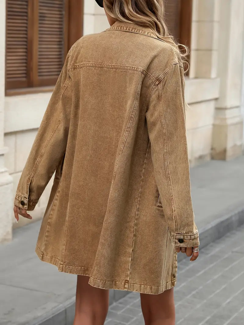 Tacie - Chaqueta Vaquera Con Bolsillos Delanteros