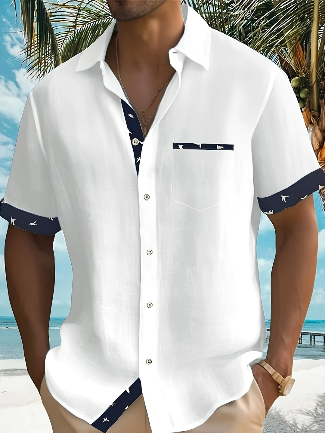 Julio - Elegante Camisa De Manga Corta