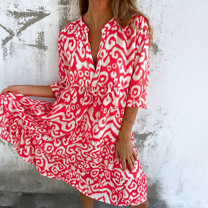 Shaffer - Elegante Vestido Con Cuello En V