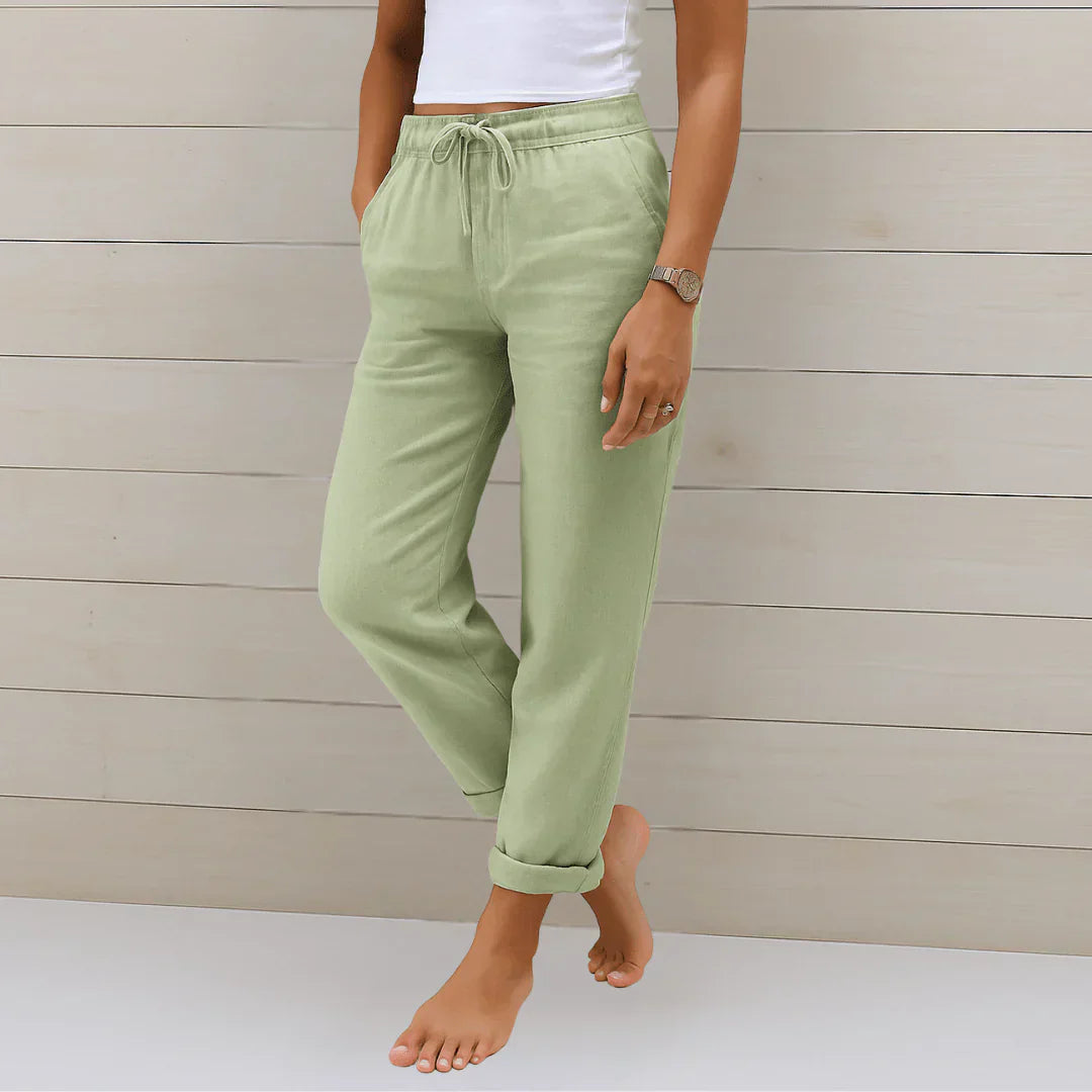 Niya - Pantalones Holgados Con Cordón