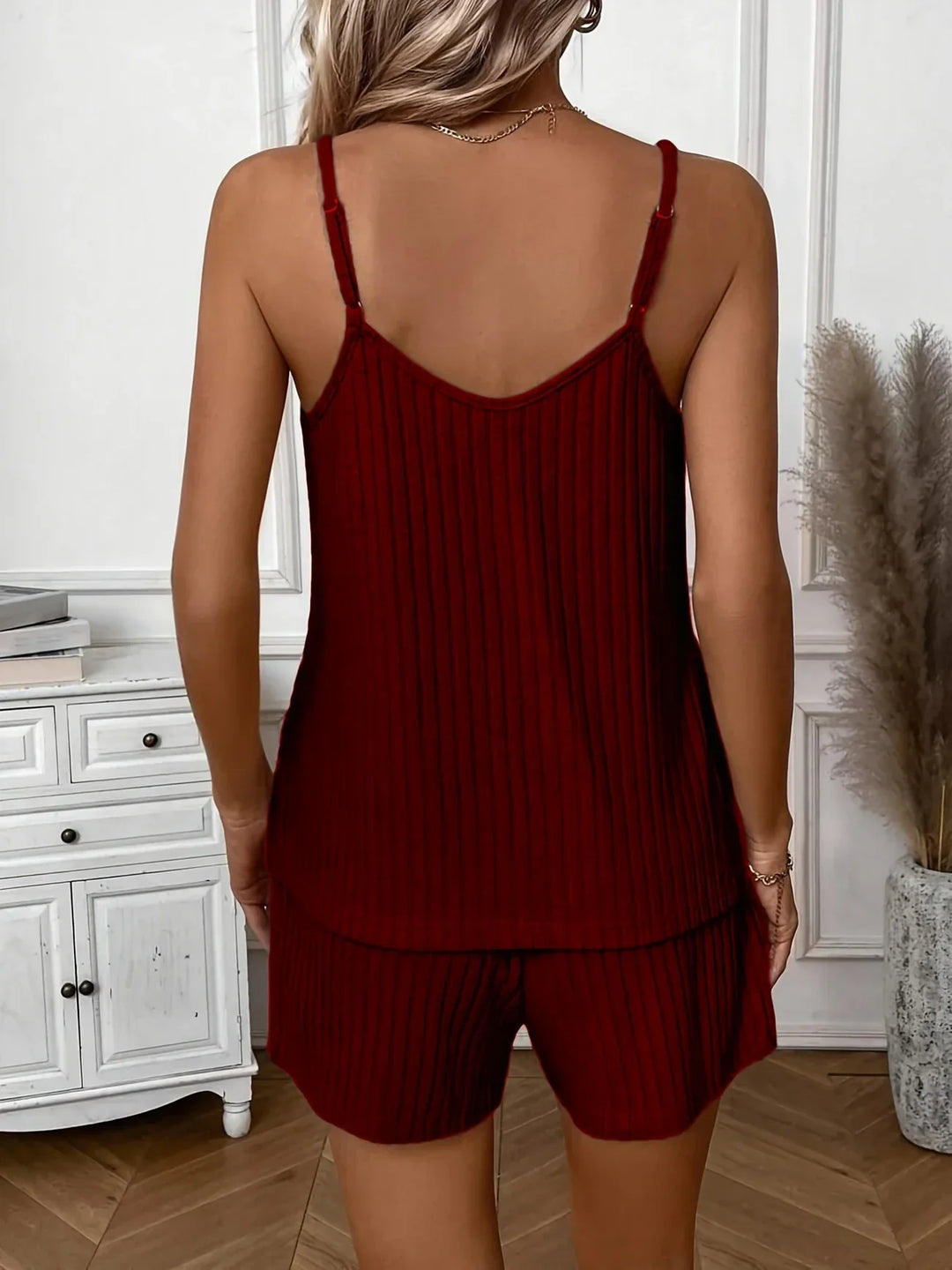 Hristina - Conjunto De Dos Piezas Cómodo Para Verano Con Tirantes