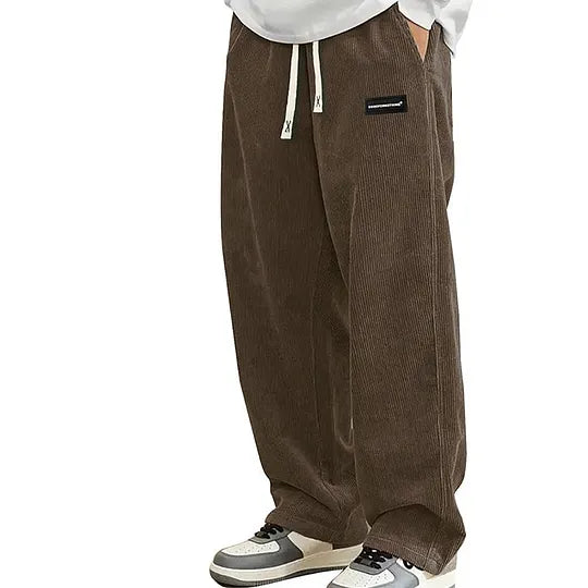 Warren - Pantalones De Corte Ancho Con Cordón Y Bolsillos