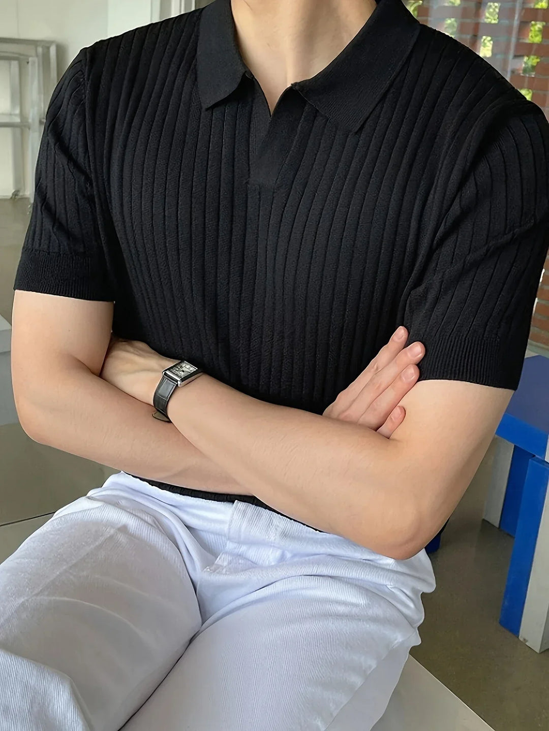 Avgustin - Polo Informal De Manga Corta