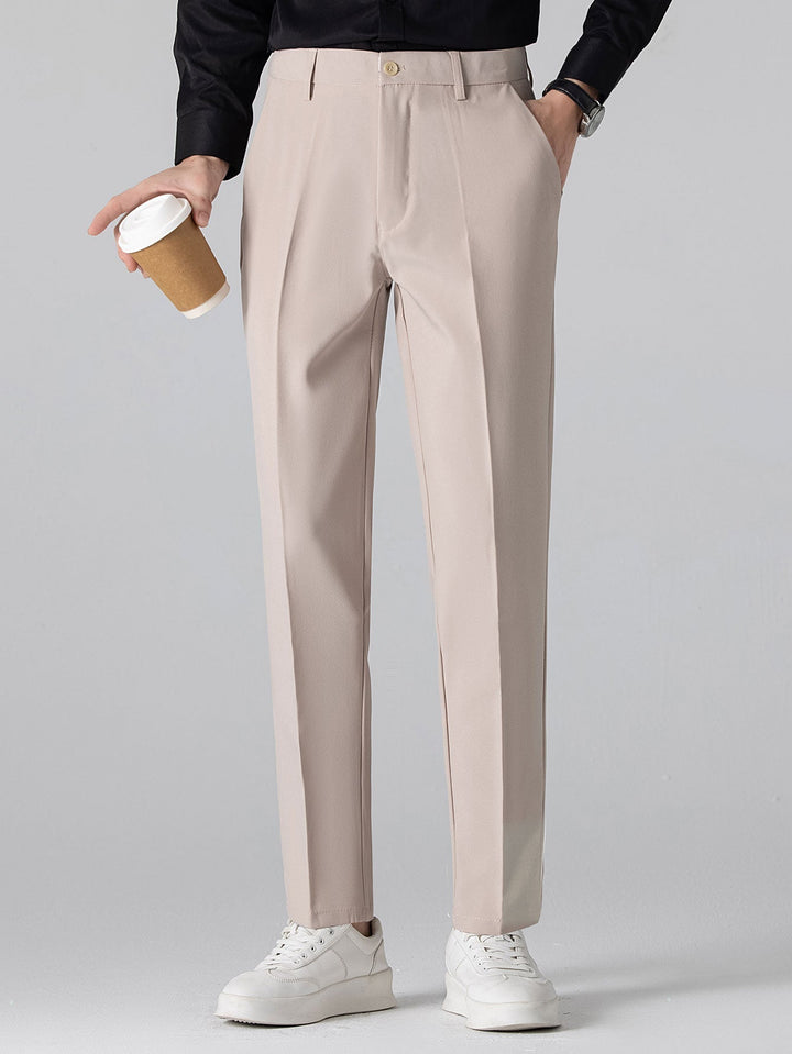 Henson - Polo De Punto Jacquard Geométrico y Pantalones Ajuste Entallado