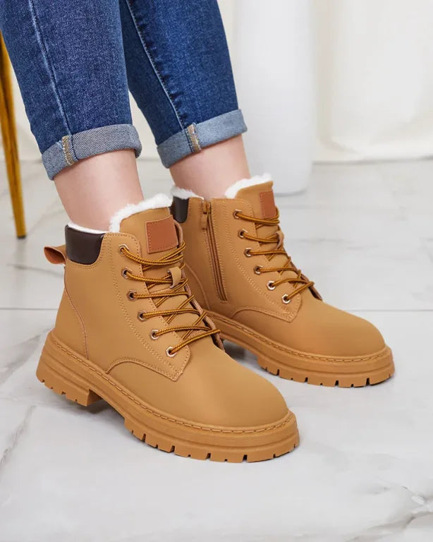 Alosia - Botines Con Cordones y Suela Gruesa