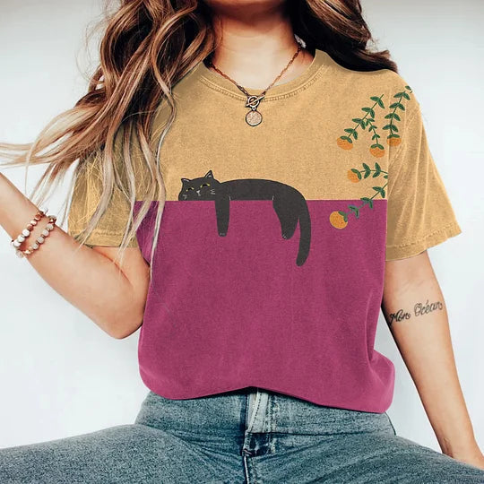 Nitsa - Camiseta Elegante De Primavera Con Estampado