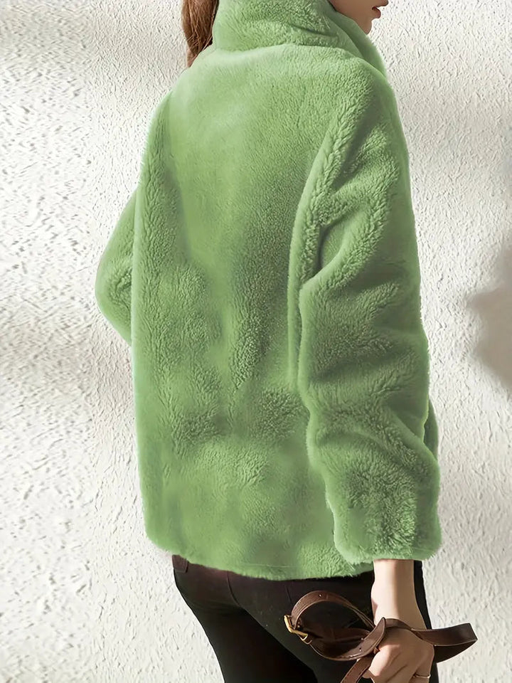 Maliza - Elegante Chaqueta De Lana Peluda