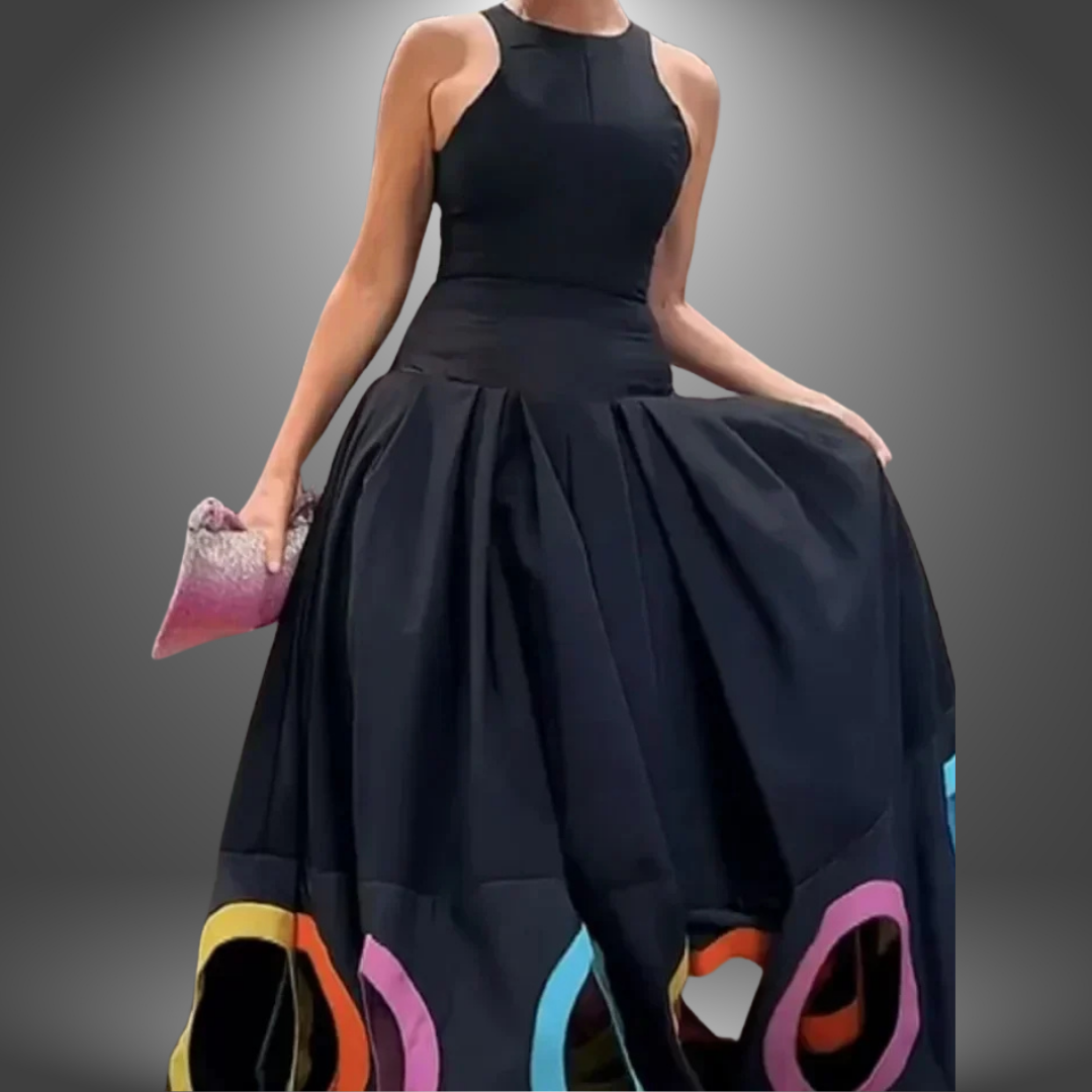 Luni - Vestido artístico hecho a mano para mujer