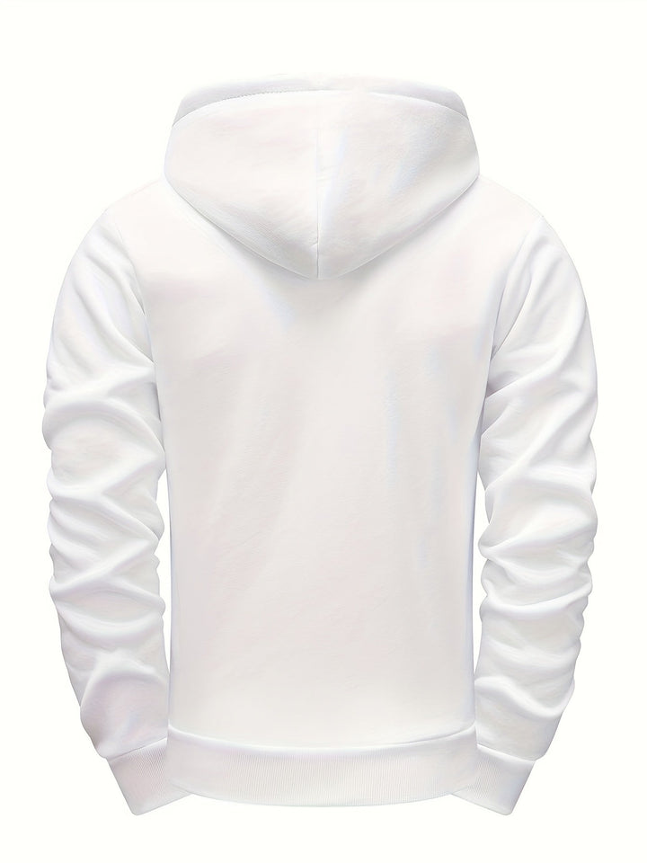 Hendro - Sudadera Con Capucha y Cremallera De Manga Larga Informal