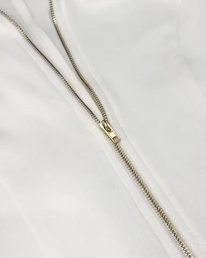Rittika - Vestido Con Cremallera y Dobladillo Con Flecos