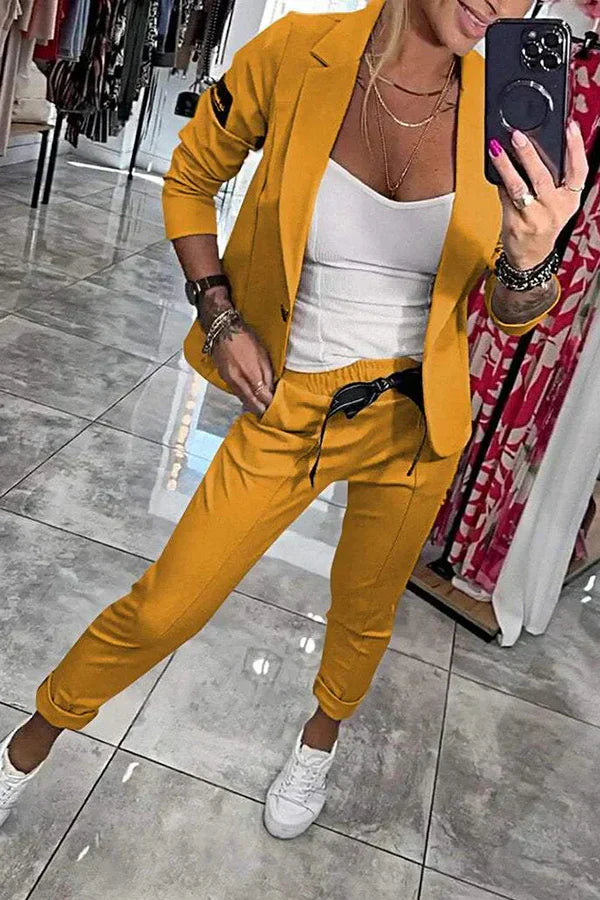 Kseniya - Elegante Conjunto De Blazer Y Pantalón