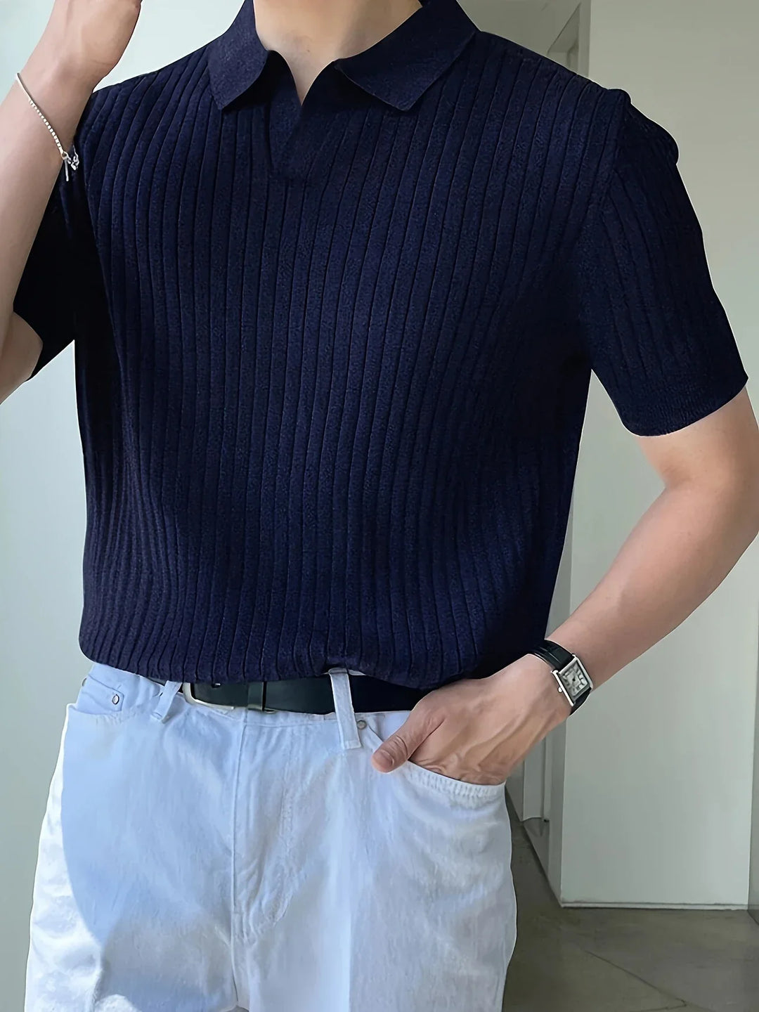 Avgustin - Polo Informal De Manga Corta