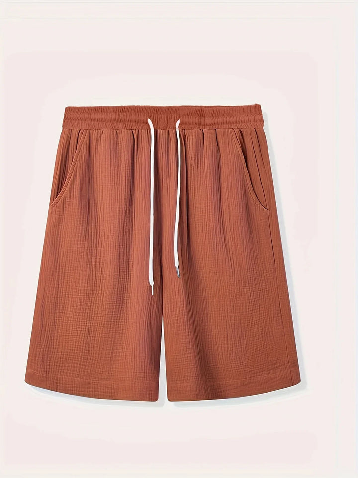 Bancroft - Elegantes Pantalones Cortos Holgados Con Bolsillos