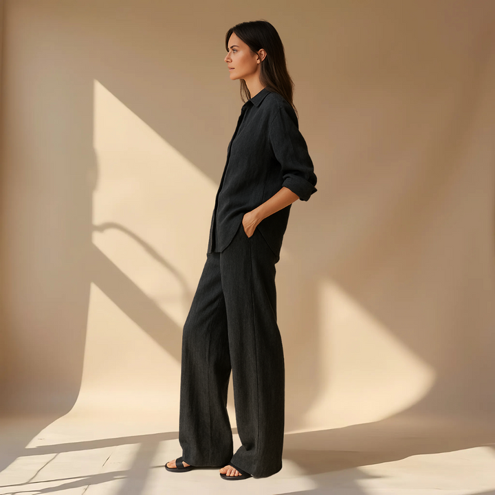 Ashleigh - Conjunto De 2 Piezas Con Camisa y Pantalón