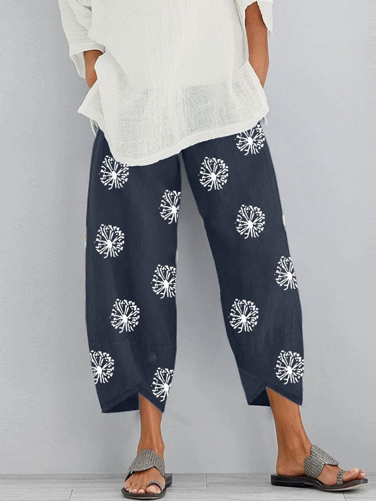 Jolissa - Pantalones Cortos Con Estampado De Diente De León