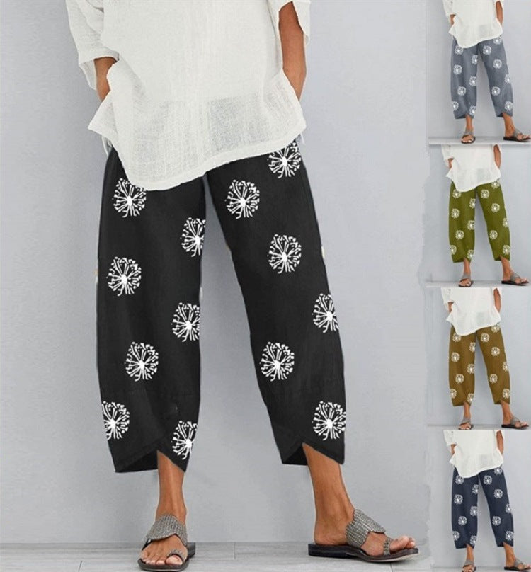 Jolissa - Pantalones Cortos Con Estampado De Diente De León