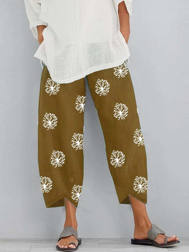 Jolissa - Pantalones Cortos Con Estampado De Diente De León
