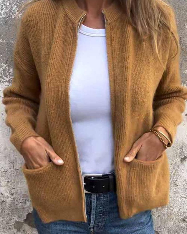 Marsha - Cárdigan Otoñal Con Cremallera
