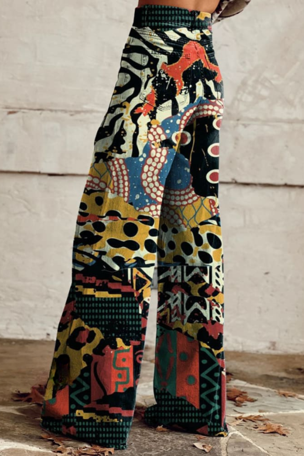 Randolph - Pantalón Ancho Boho Vintage Elegante