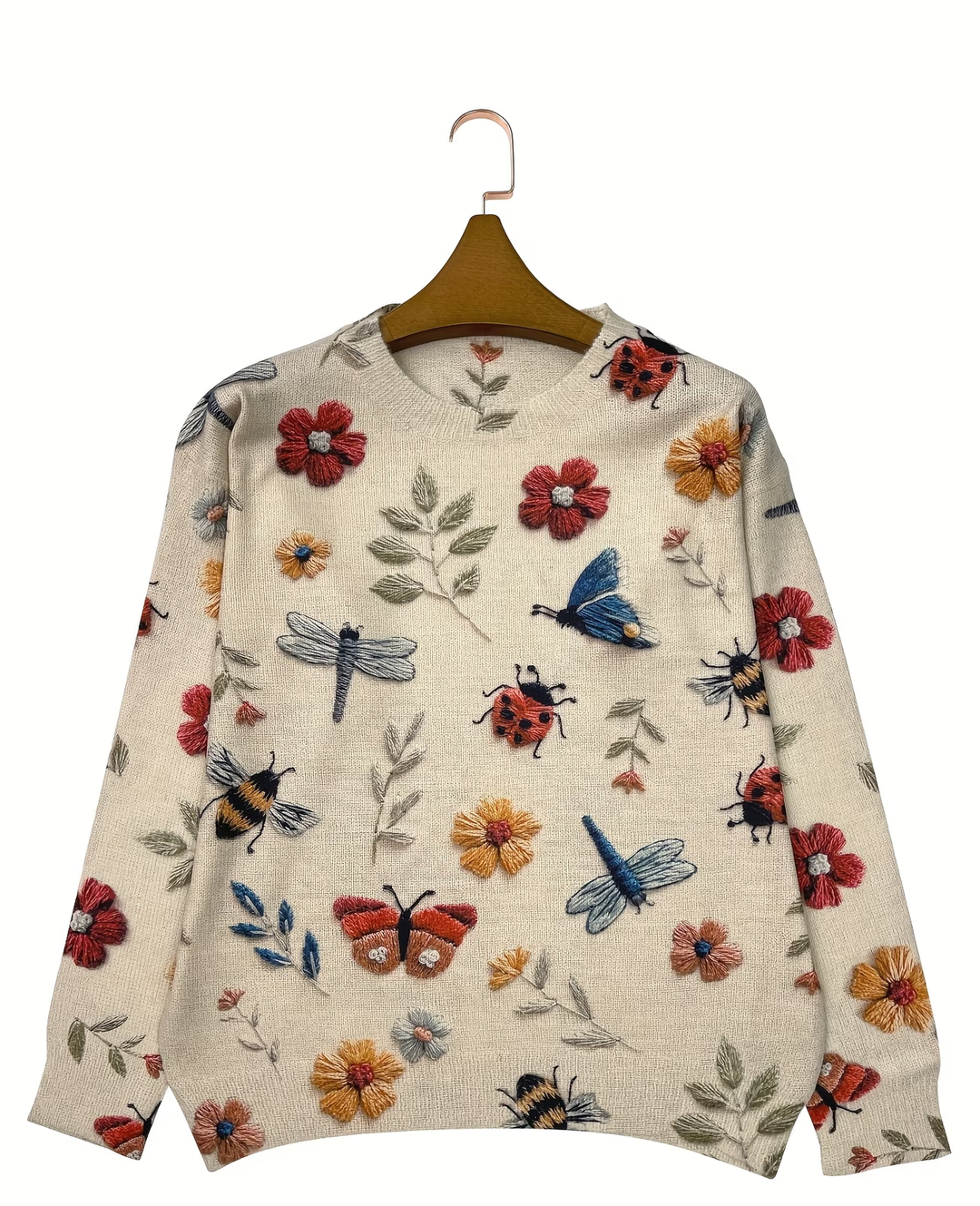 Lesa - Jersey Con Estampado Floral Y De Insectos