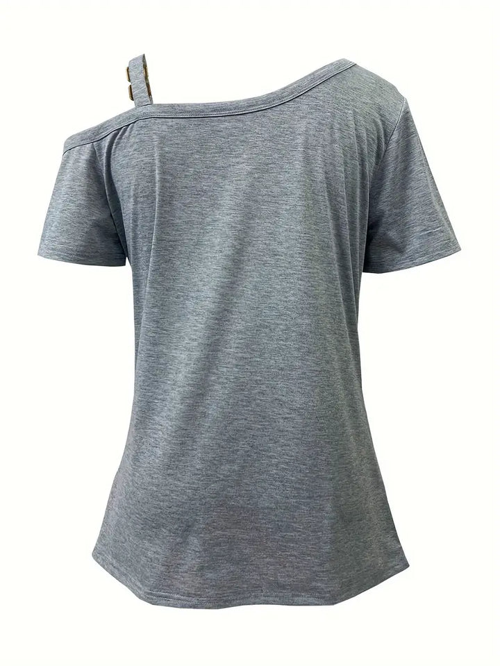 Ianthe - Camiseta Elegante De Manga Corta