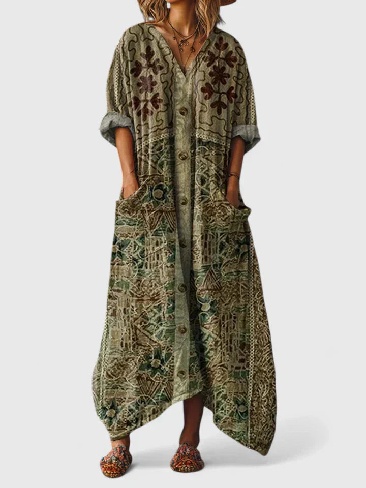 Chathumi - Vestido Elegante Con Estampado