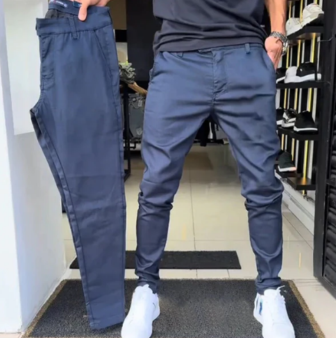 Boret - Pantalones Casuales De Corte Ajustado
