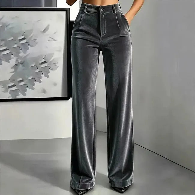 Jana - Pantalón De Pierna Ancha Y Cintura Alta