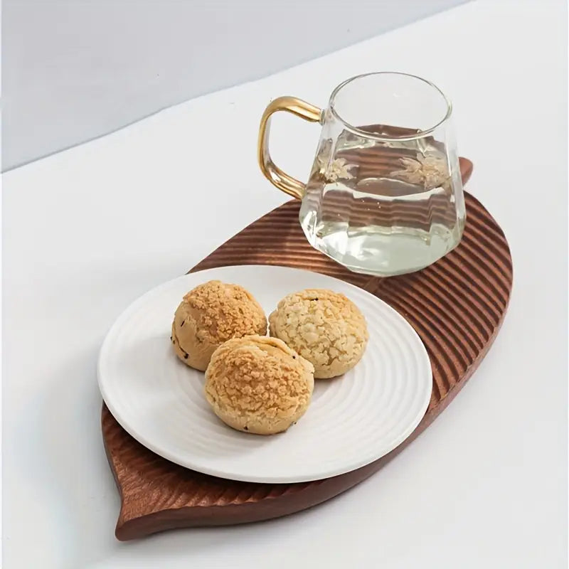 NaturePlatter - Bandeja Para Servir Con Forma De Hoja