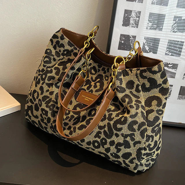Leonora - Bolso Tote Con Estampado De Leopardo
