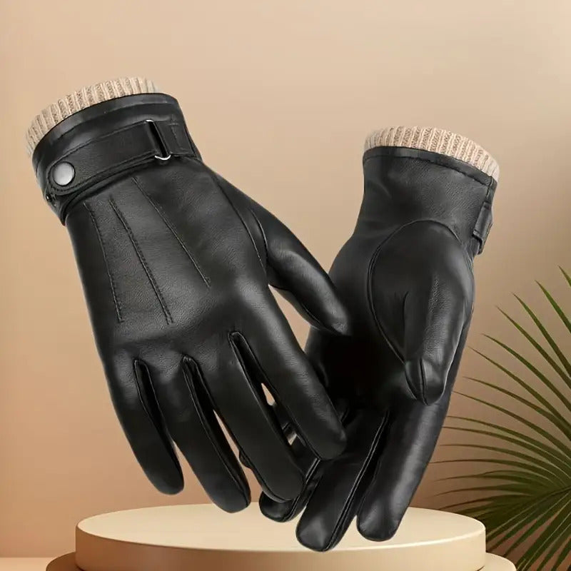 Matheo - Guantes Térmicos De Piel Para Invierno