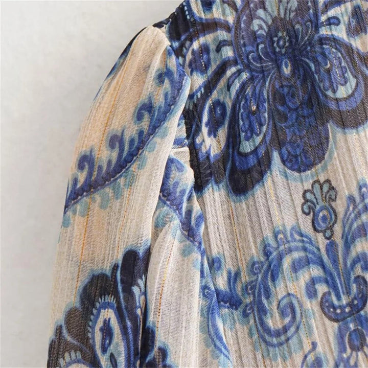 Willa - Vestido Vintage de Manga Larga