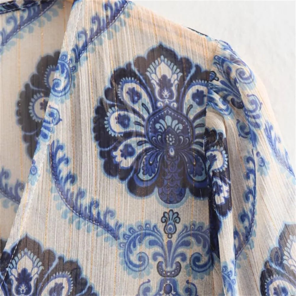 Willa - Vestido Vintage de Manga Larga