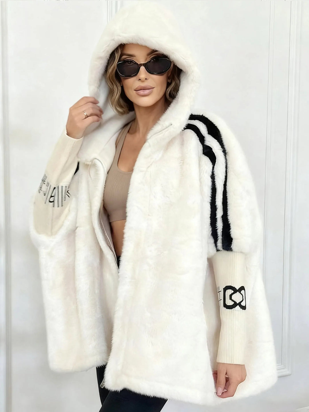 Capsey - Elegante Abrigo De Piel Sintética Para Invierno