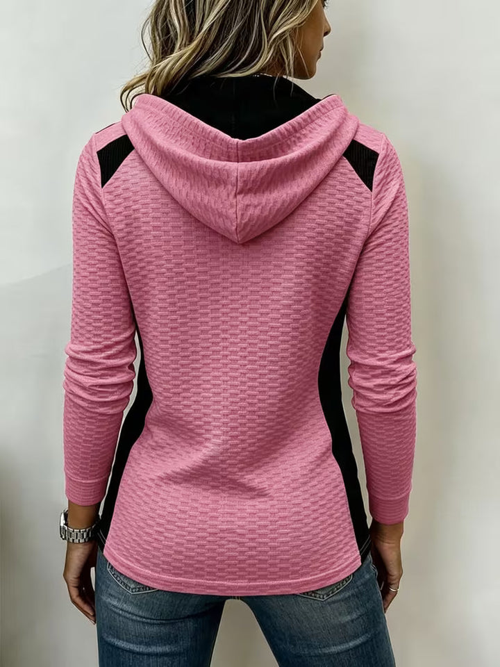 Leinea - Sudadera Con Capucha De Bloques De Color Y Textura