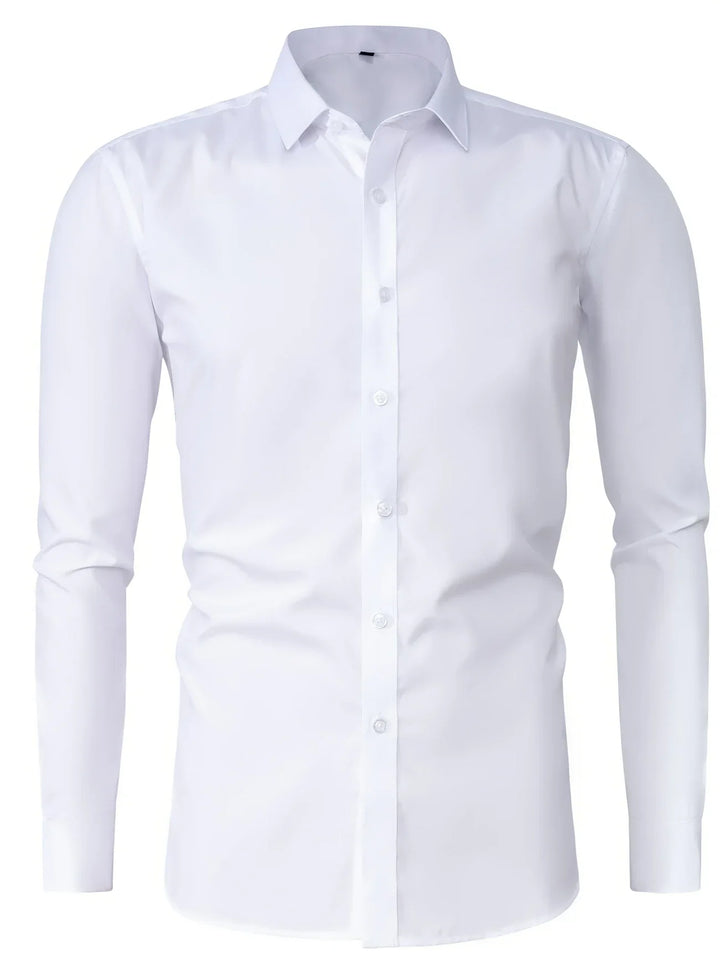Byron - Elegante Camisa De Manga Larga Con Btones