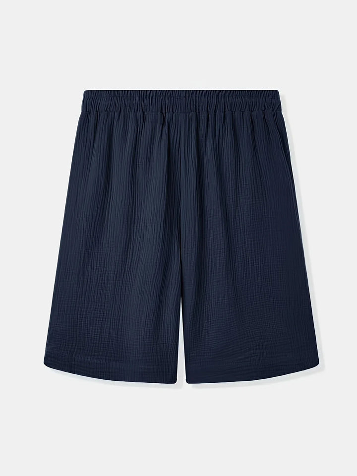 Bancroft - Elegantes Pantalones Cortos Holgados Con Bolsillos