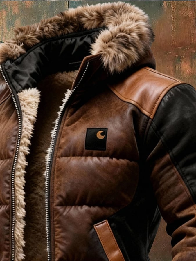 Patrik - Chaqueta Acolchada Con Cuello Doble Capa