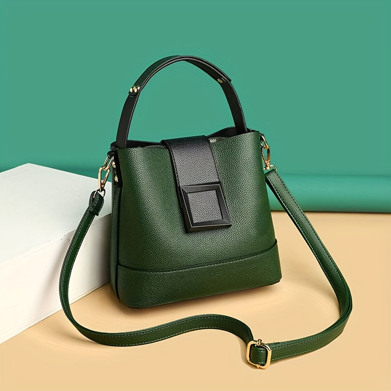 Maladho - Elegante Bolso Tipo Cubo Con Correa De Hombro Ajustable