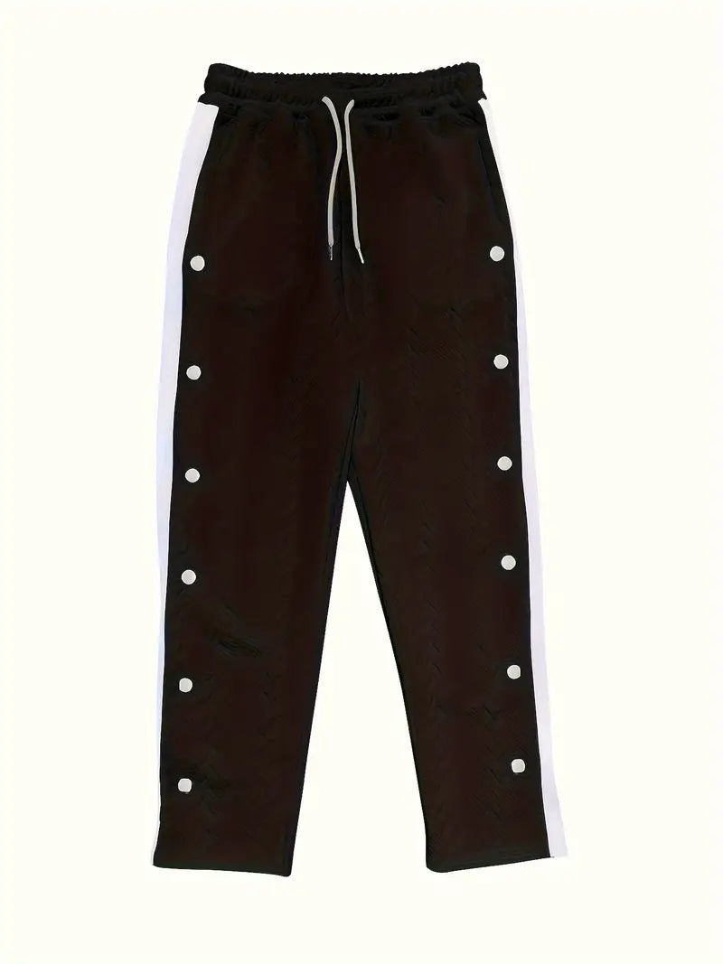 Jonass - Pantalones Anchos De Punto Con Botones Laterales