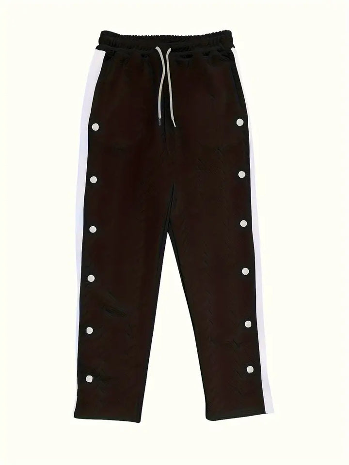 Jonass - Pantalones Anchos De Punto Con Botones Laterales